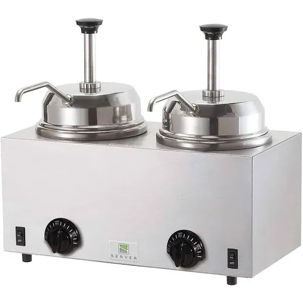 Server Products Twin Topping Warmer with Pumps