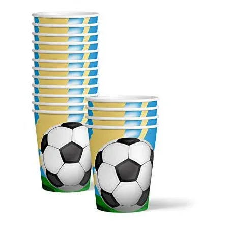 Birthday Galore Soccer Sports Birthday Party Supplies Set Plates Napkins Cups ...