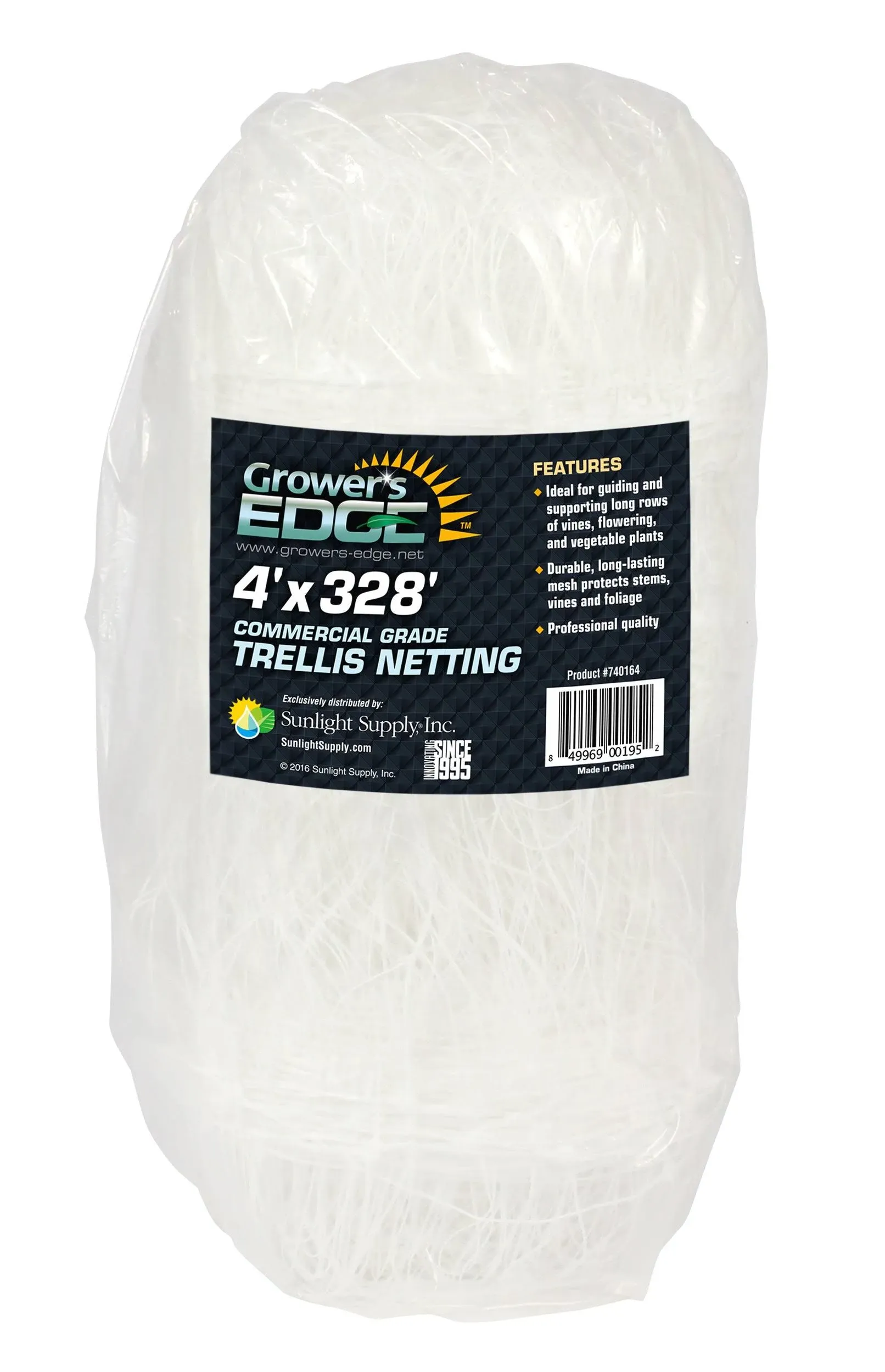 Grower's Edge Commercial Grade Trellis Netting - 48" x 328 ft