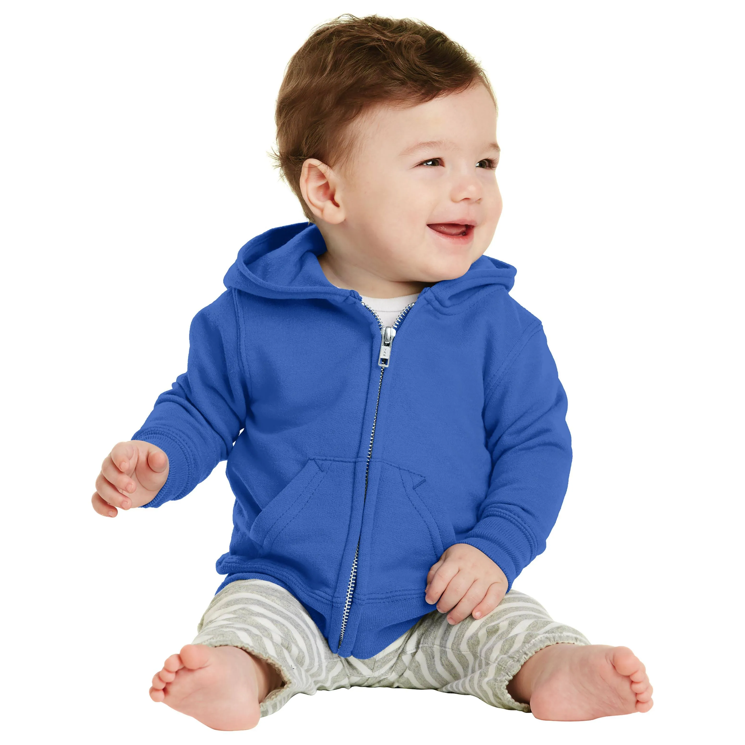 Port & Company Infant Core Fleece Full-Zip Hooded Sweatshirt