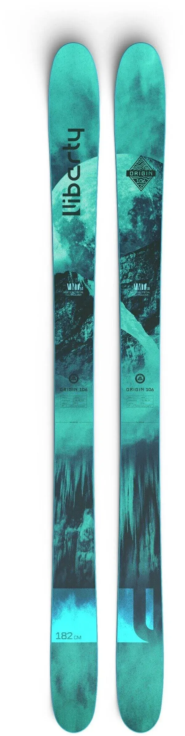 Liberty Origin 106 Skis (Ski Only) 2024