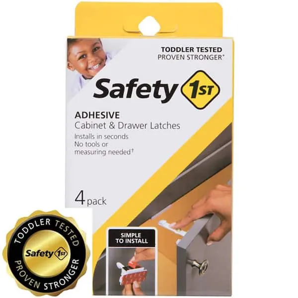 Safety 1st Adhesive Cabinet Latch for Childproofing