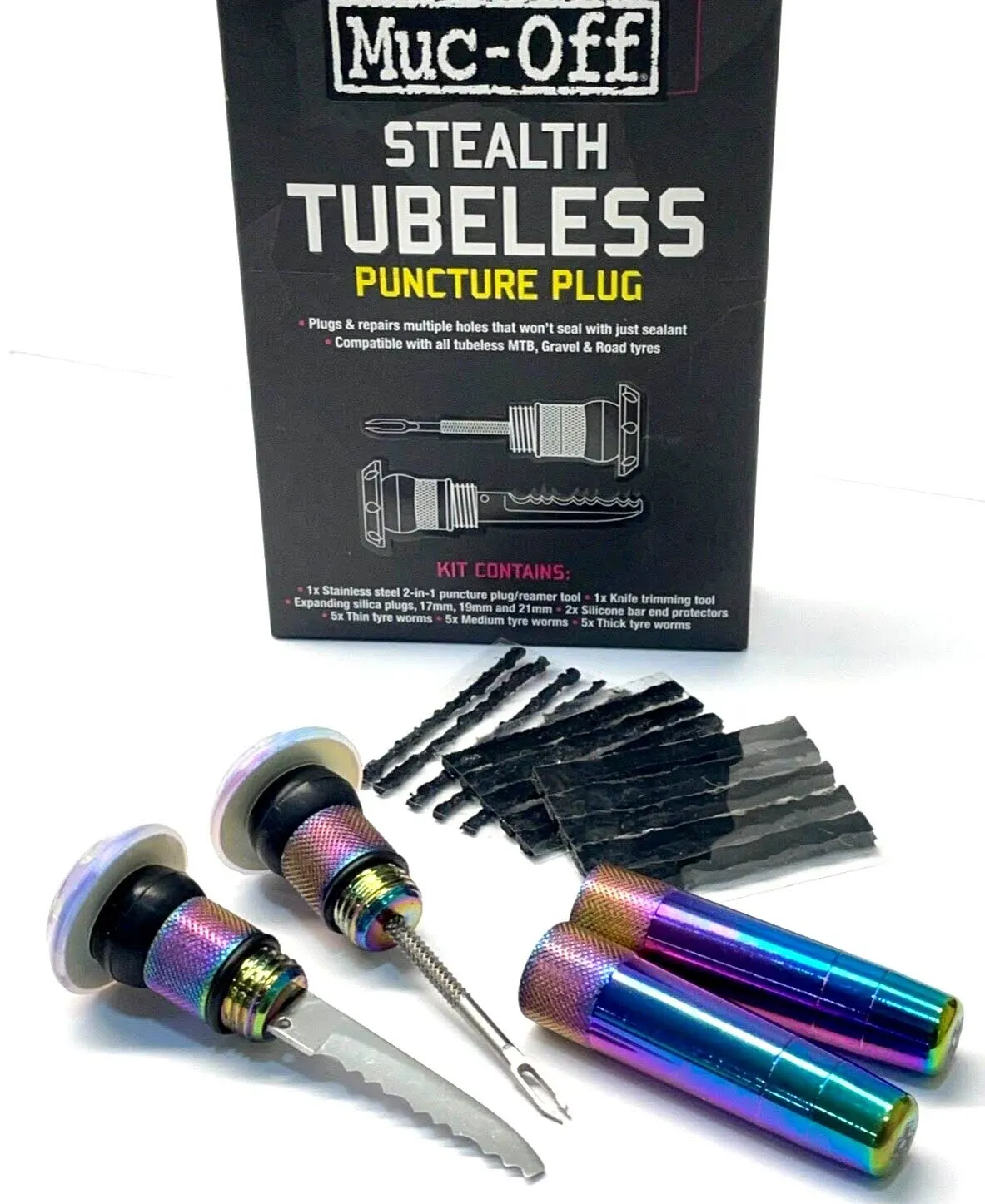 MUC Off Stealth Tubeless Puncture Plugs Black