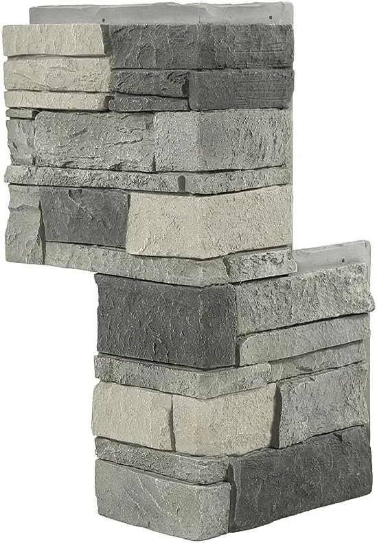 GenStone Faux Stacked Stone 90 Degree Outside Corner