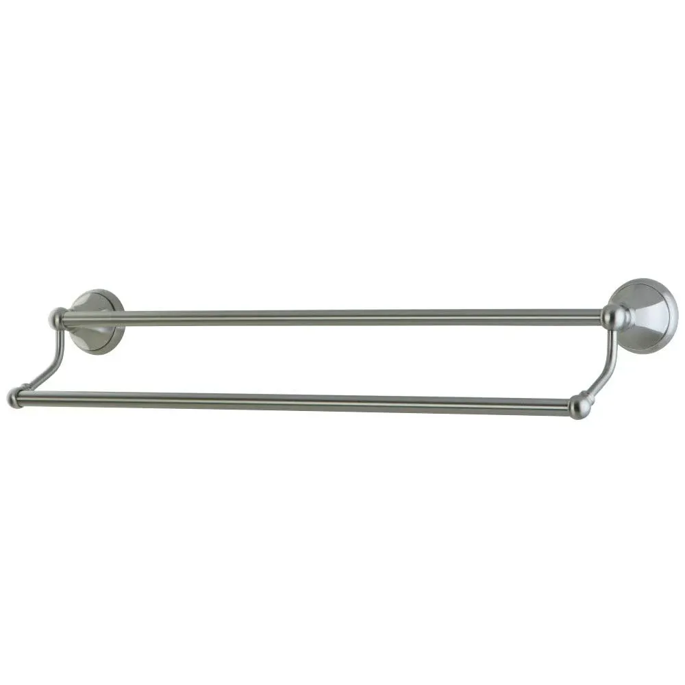 Kingston Brass BA4813SN Metropolitan 24-Inch Dual Towel Bar, Brushed Nickel