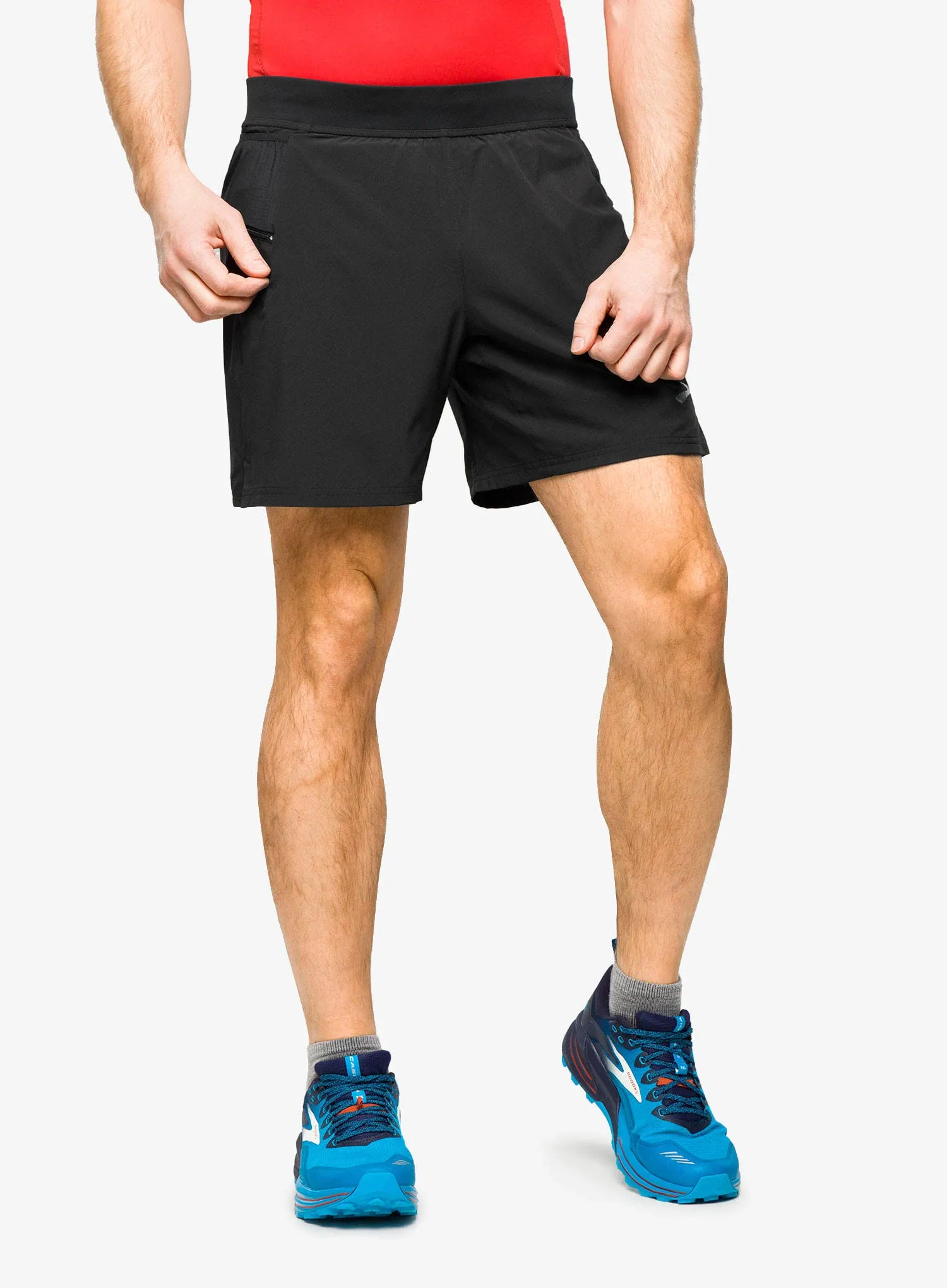 Brooks Men's Sherpa 7" 2-in-1 Short - Black M