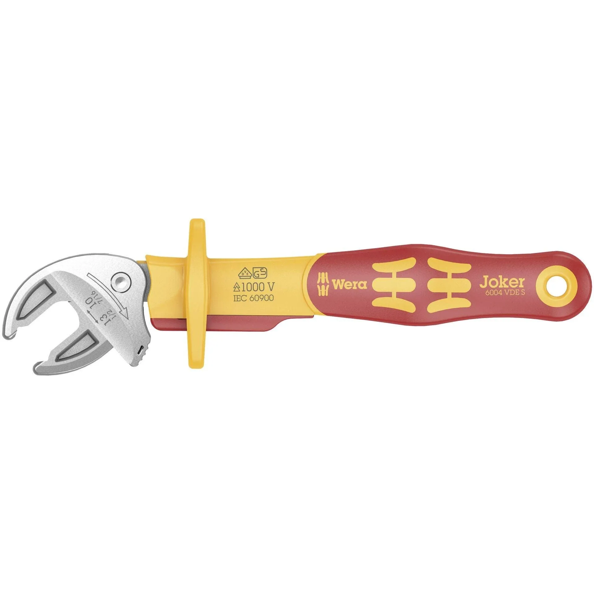 Wera 05020151001 6004 Joker VDE S VDE-insulated, Self-Setting Spanner