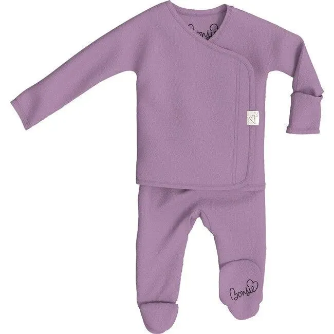 Bonsie Footie Skin to Skin Babywear Fig / Newborn