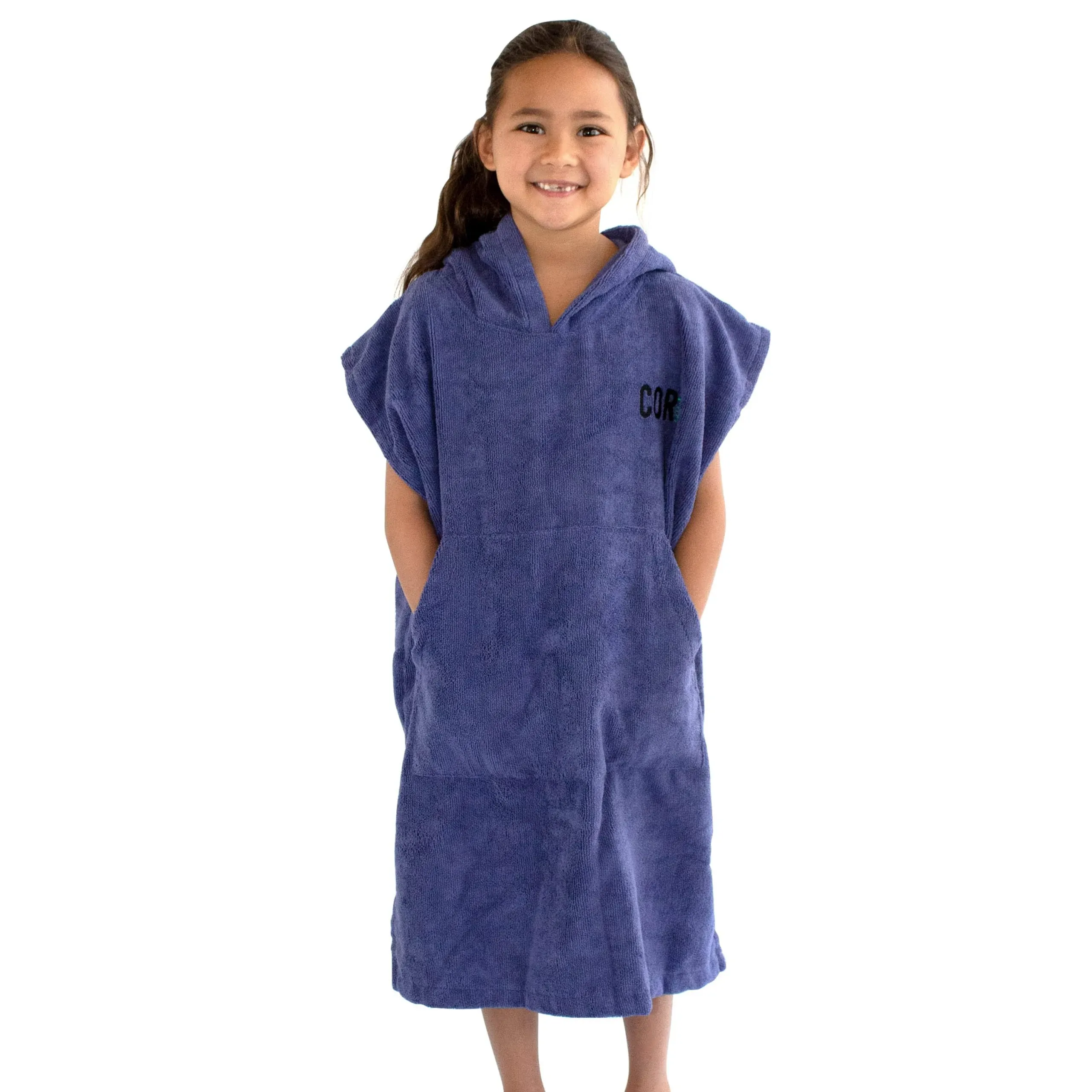 Cor Surf Kids Hooded Poncho Changing Towel Microfiber Robe for Kids