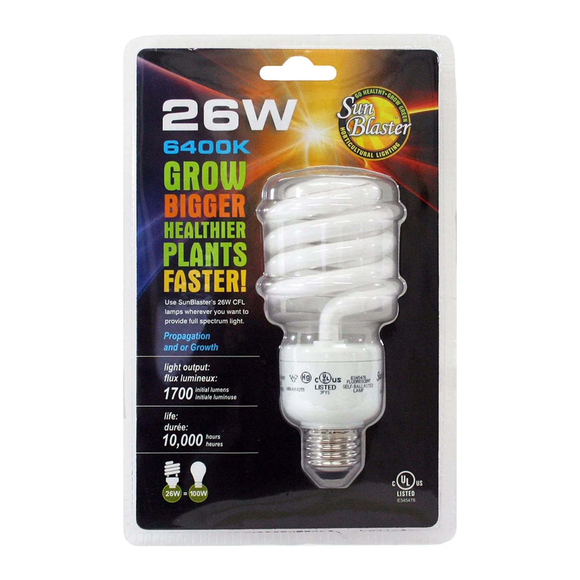 SunBlaster CFL Grow Light 26W 6400K