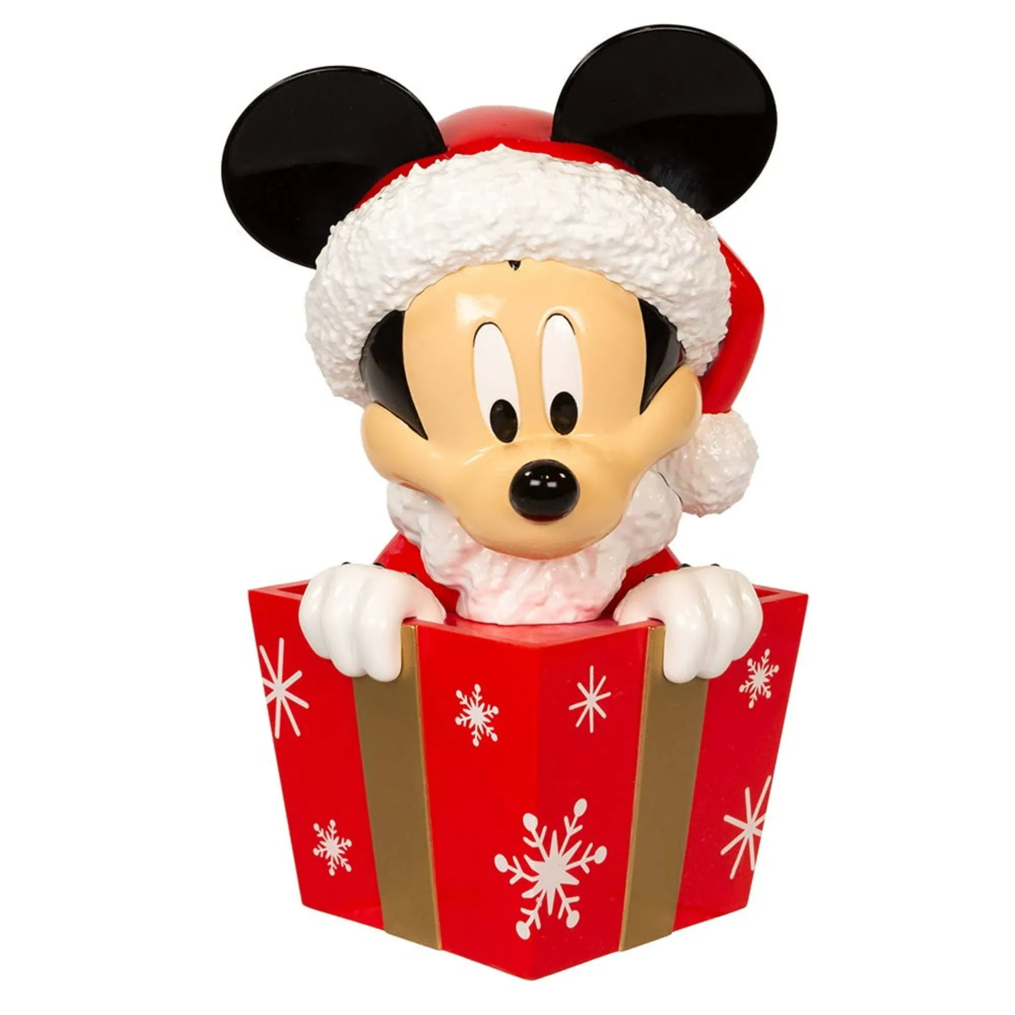 8" Un-Lit Disney Mickey in Present Tree Topper