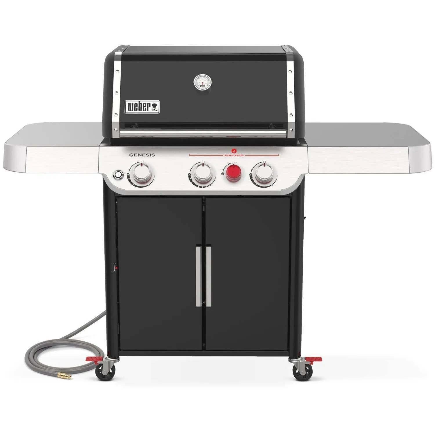 Weber Grills Genesis E-325s Natural Gas Grill with Sear Burner and Griddle - Black