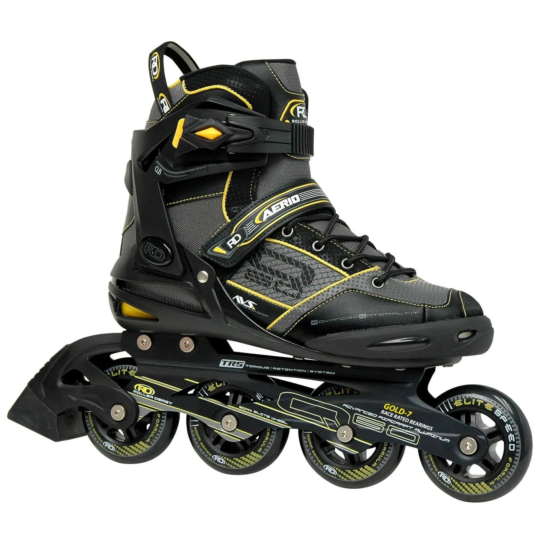 Aerio Q-60 Men's Inline Skates, 7, Black