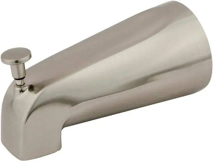 Kingston Brass K189a8 5" Zinc Tub Spout with Diverter, Satin Nickel