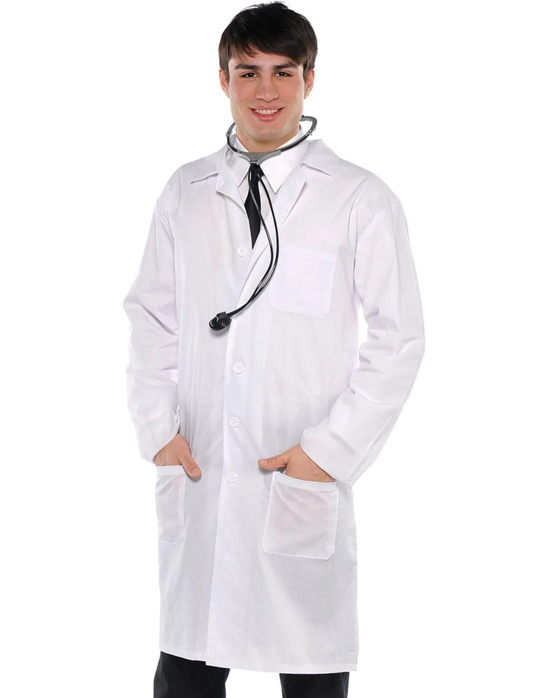 Adult Unisex Doctor’s Lab Coat Only Halloween Costume New Standard One Size -NEW