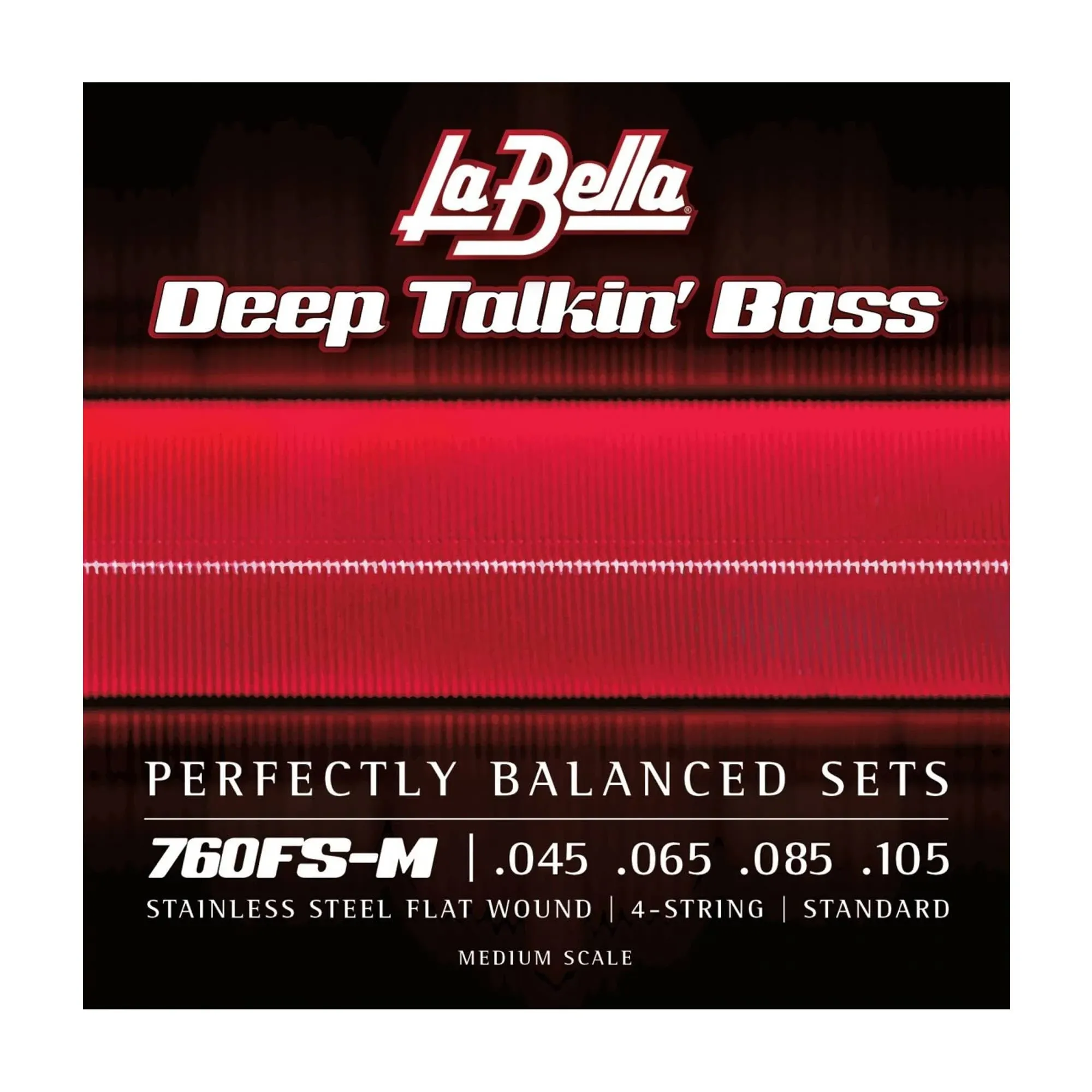 La Bella 760FS Deep Talkin' Bass Flat Wound – Standard