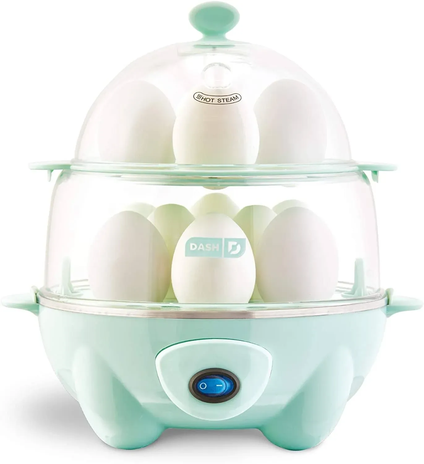 EGG COOKER Electric Hard Boiled Poached Scrambled Omelet Steamed Vegetable DASH