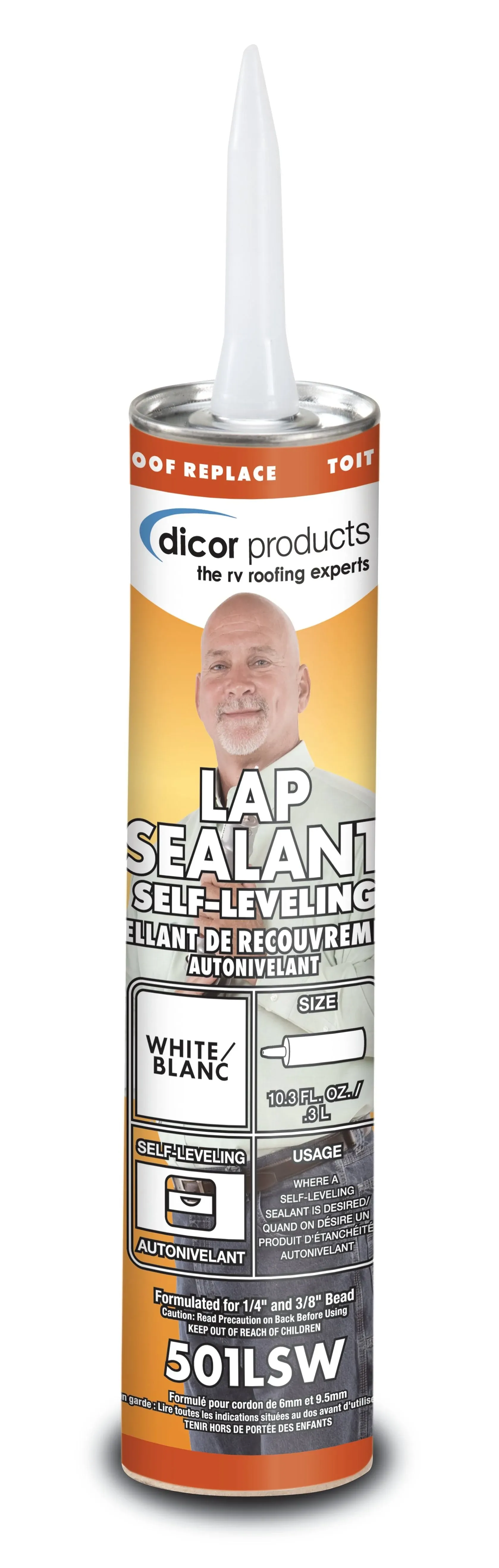 Dicor 501LSW-25 25 Tubes Self Leveling Lap Sealant