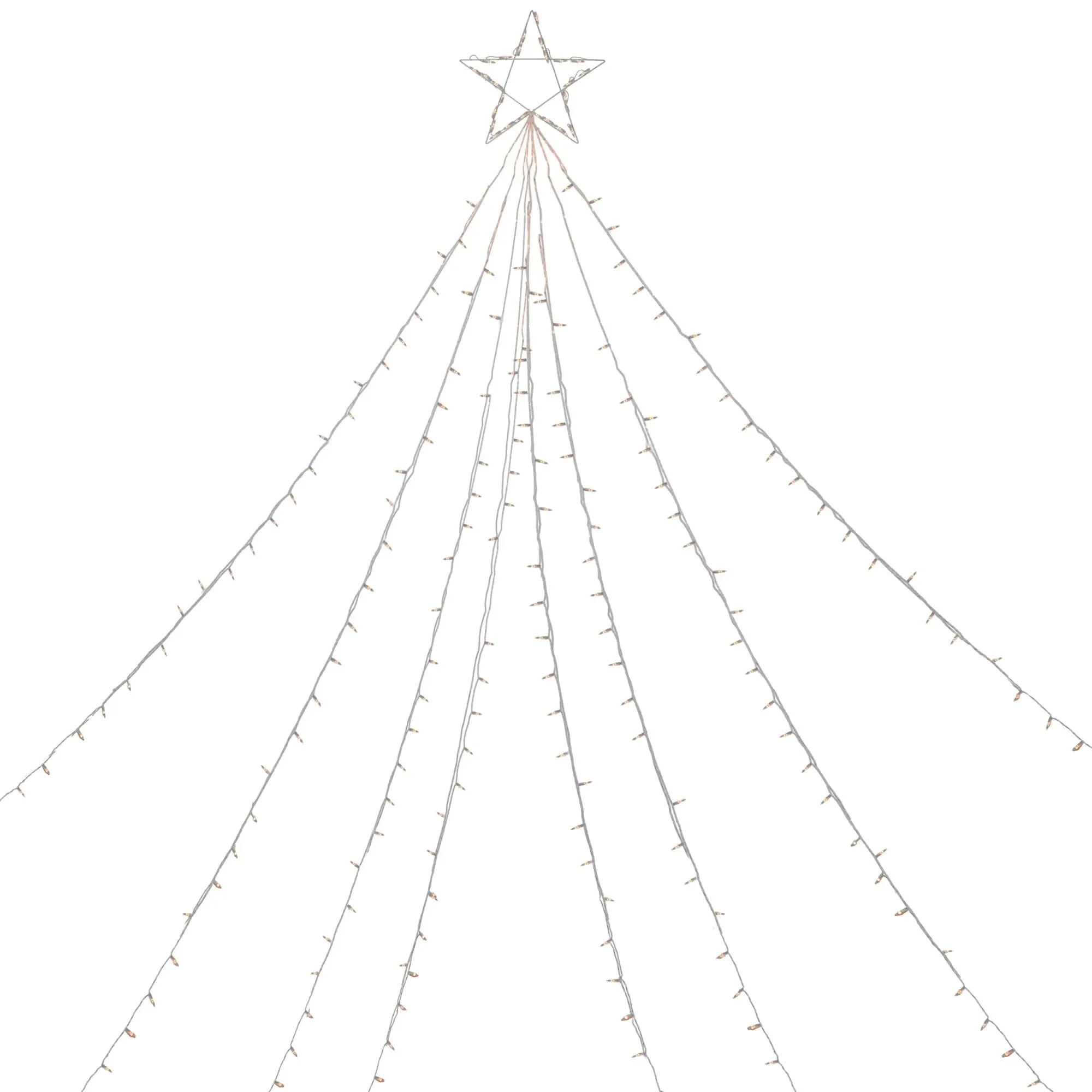 Northlight 12' Clear Lighted Christmas Display Tree Outdoor Decor