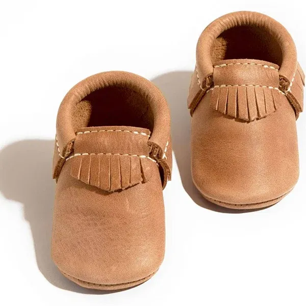 Freshly Picked Soft Sole Leather Baby Moccasins - Zion Size 4