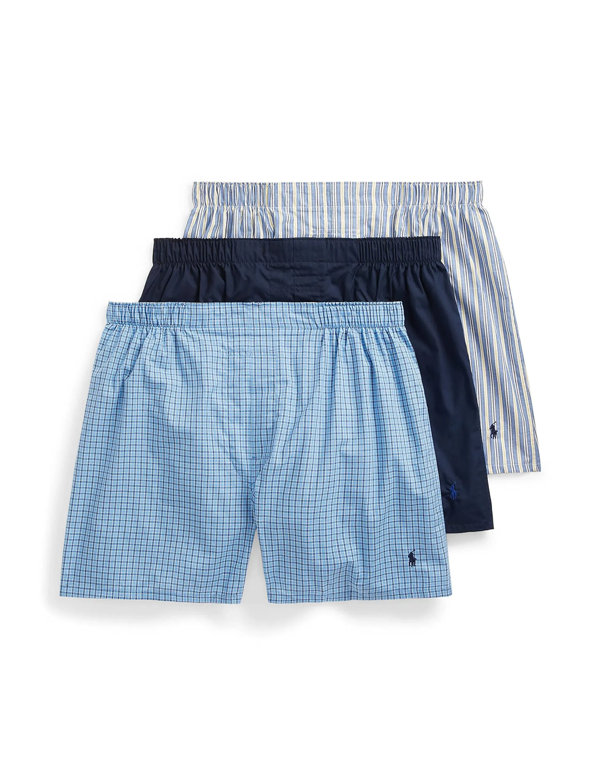 Polo Ralph Lauren Men's Classic Fit Woven Cotton Boxers (3 Pack)