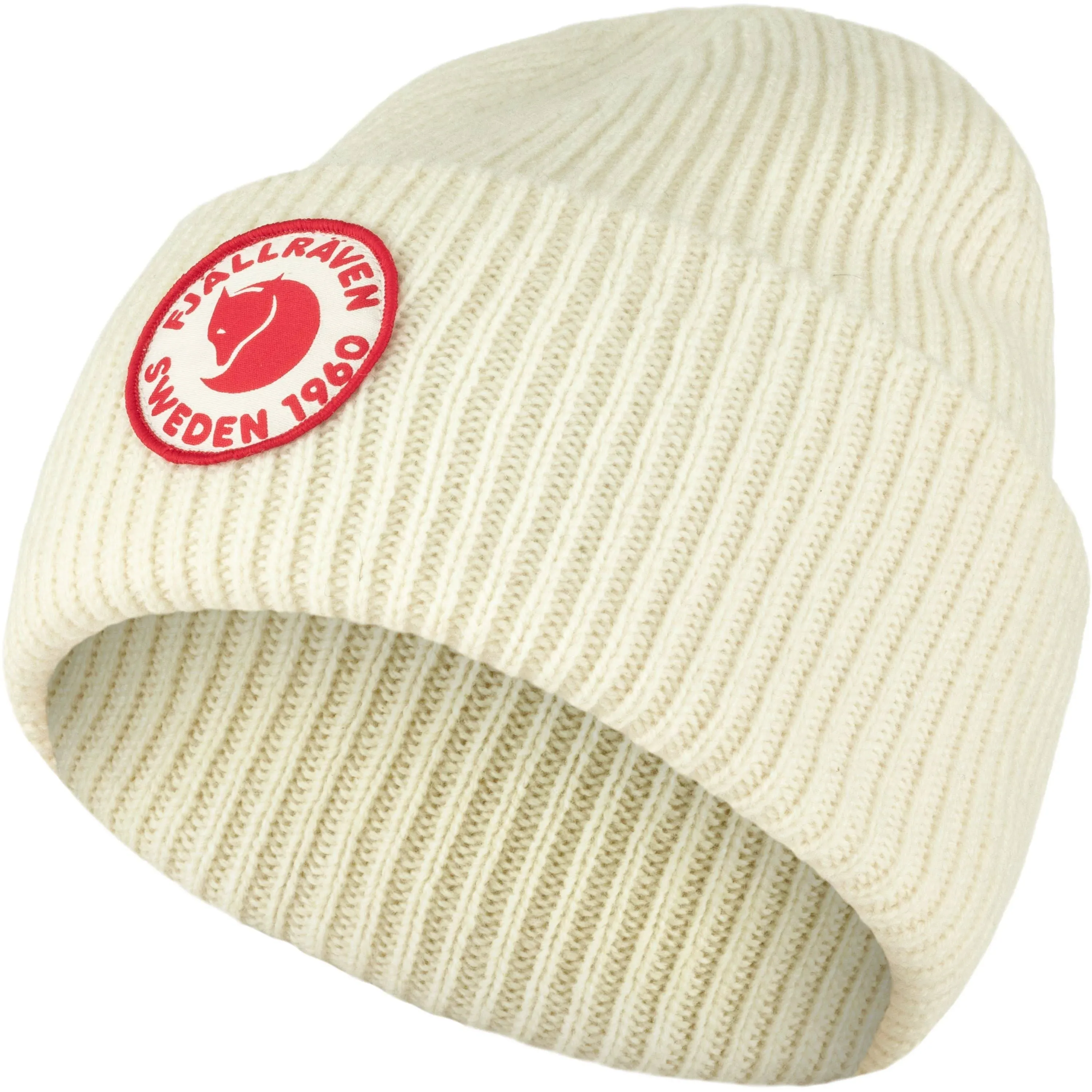 Fjallraven Unisex 1960 Logo Beanie Hat - Chalk White