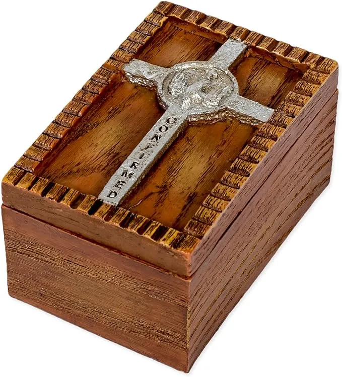 Roman Giftware Inc., Sacrements, Confirmation, 1.75" H Confirmation Wood Box,Religious, Inspirational, Durable (2x3x1)