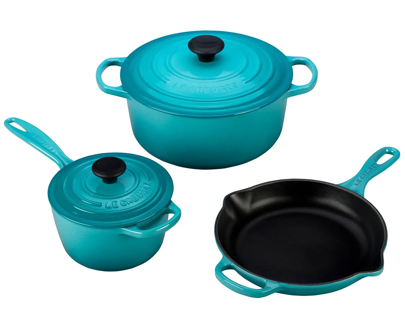 Le Creuset 5-Piece Signature Cast Iron Cookware Set - Marseille