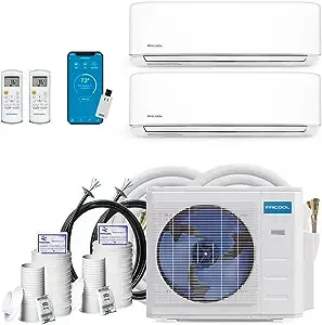 MRCOOL DIY Series Dual Zone 27000-BTU 22 SEER Ductless Mini Split Air Conditioner and Heater with 25,25-ft Installation KitMRCOOL DIY Series Dual Zone 27000-BTU 22 SEER Ductless Mini Split Air Conditioner and Heater with 25,25-ft Installation Kit