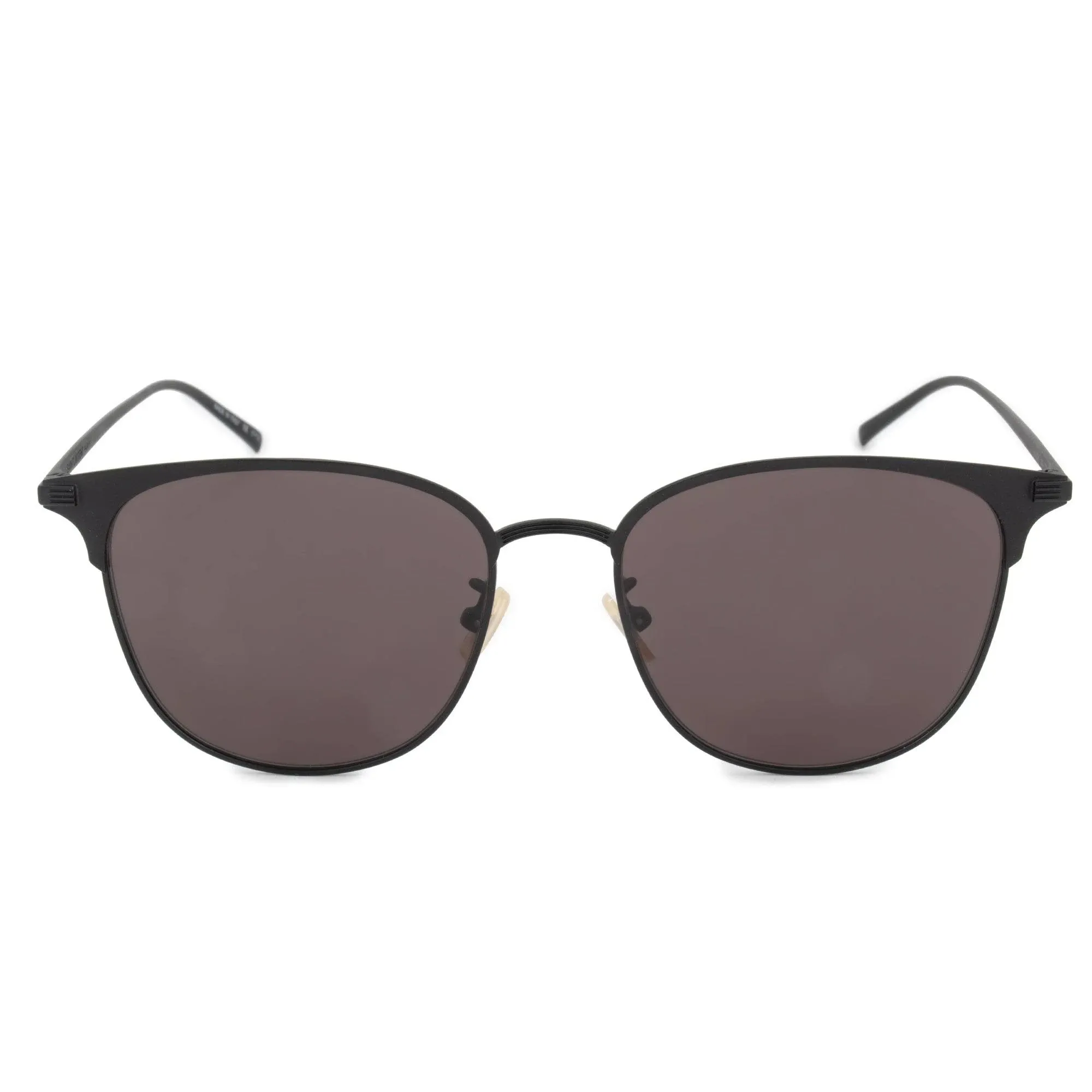 Grey Oval Unisex Sunglasses Sl 203/k 003 57 In Black / Grey