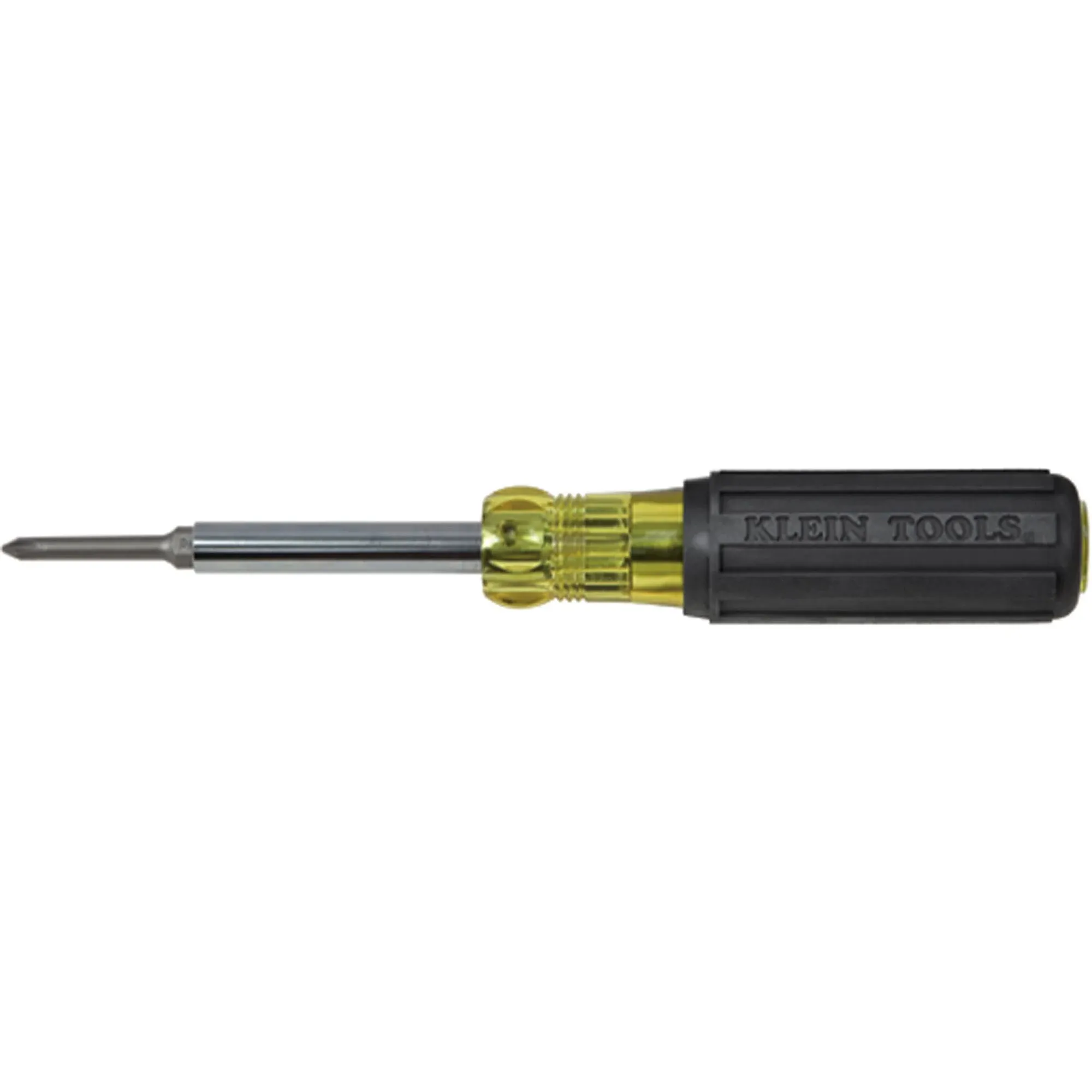 Klein Tools 32560 6-in-1 Extended Reach Multi-Bit Screwdriver/Nut Driver