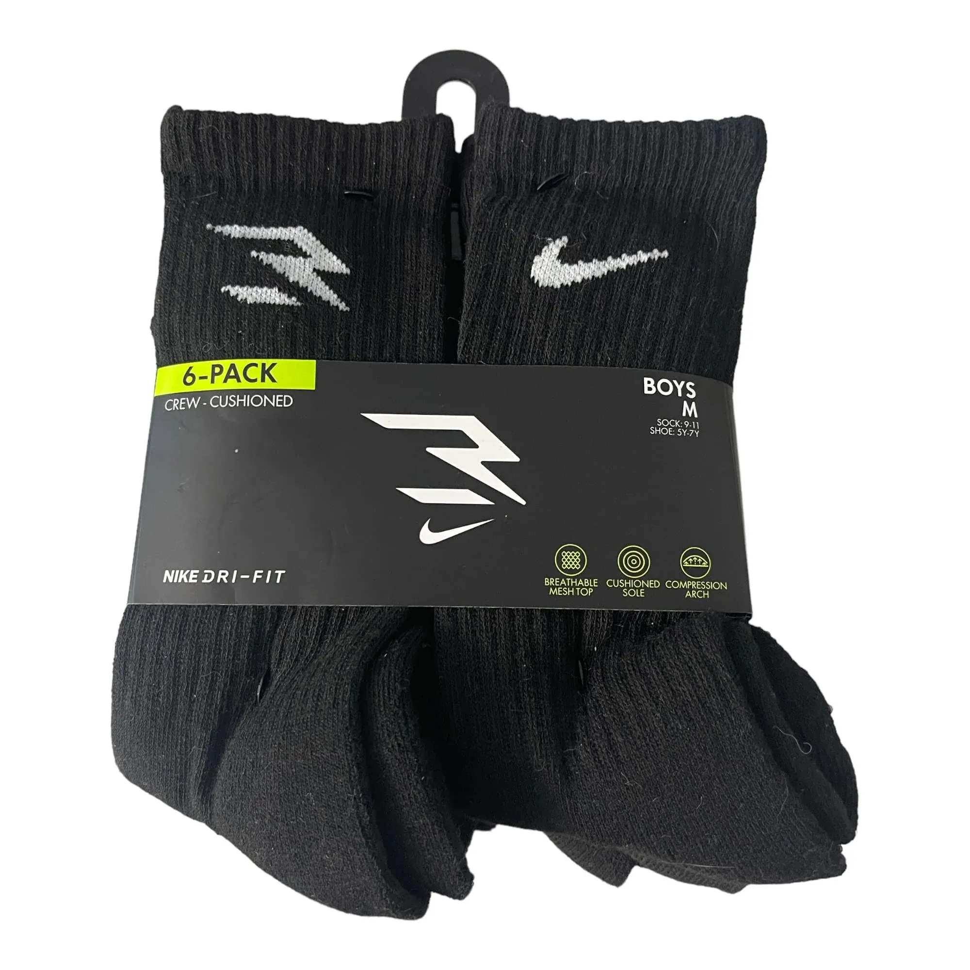 NEW 12 PAIRS Nike dri-fit performance cushioned Crew socks