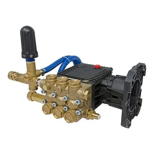 General Pump Fully Plumbed EZ4040G 4000 PSI 4.0 GPM (1" Shaft) Triplex Pressure Washer Pump