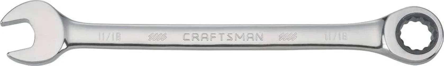 Craftsman 11/16-in 12-Point Standard (SAE) Ratchet Wrench | CMMT42566