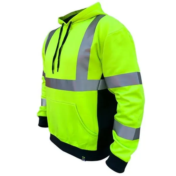 SS360 Basic Class 3 Hoodie, Safety Green, 4XL