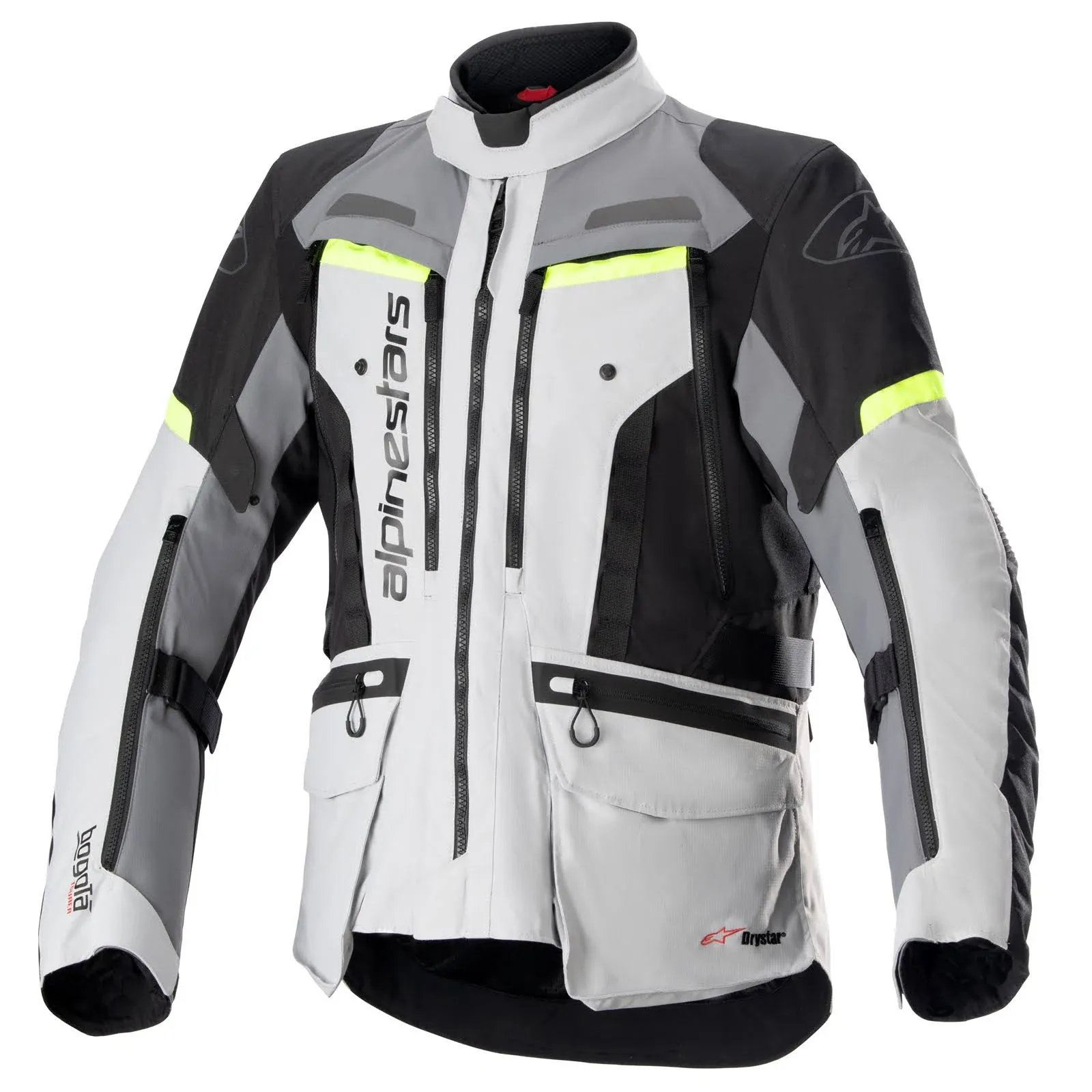 Alpinestars Bogota Pro Drystar Jacket (Medium, Gray/Yellow Fluo)