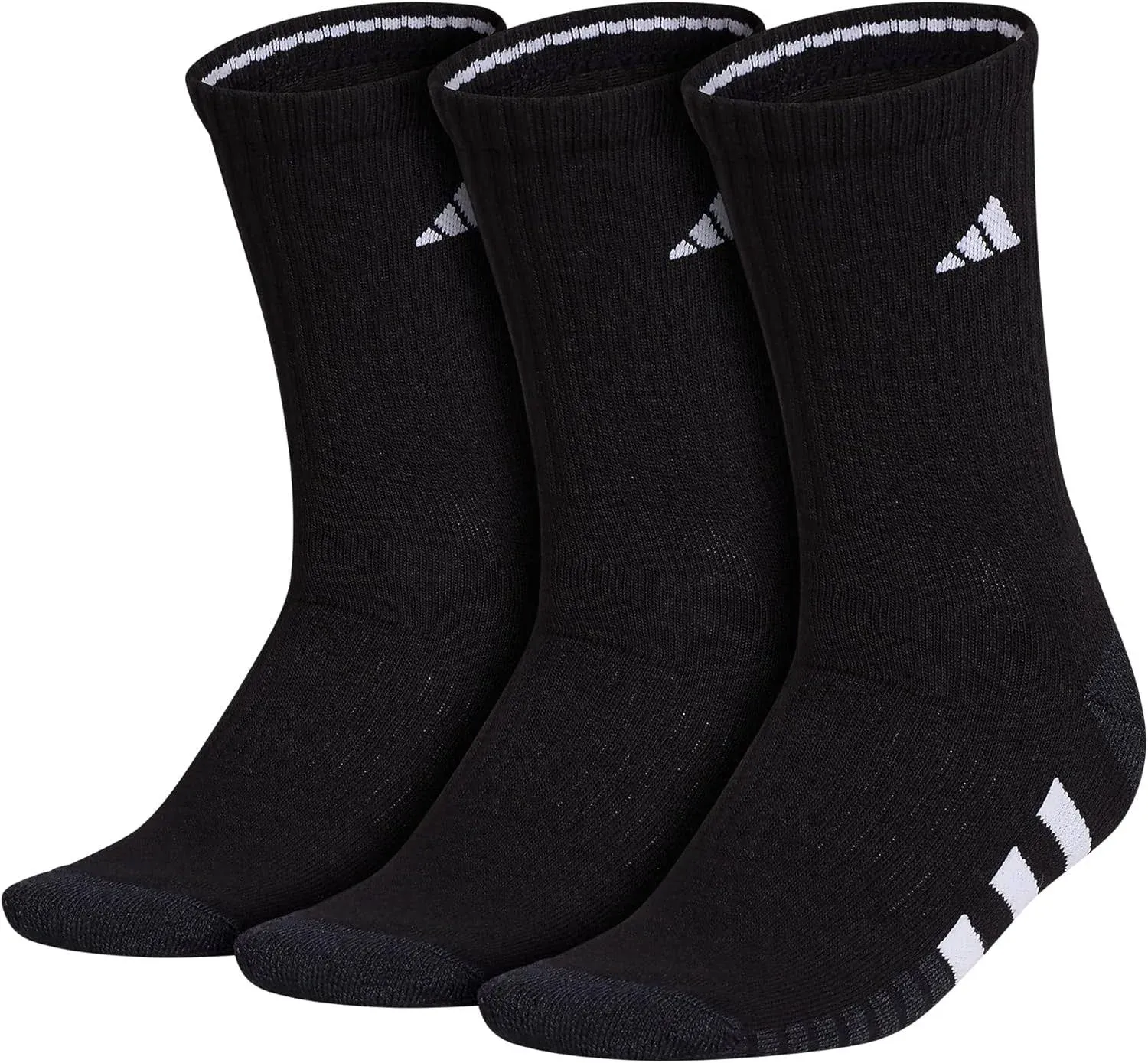 Adidas Cushioned Crew Socks 3 Pairs Black M - Training Socks