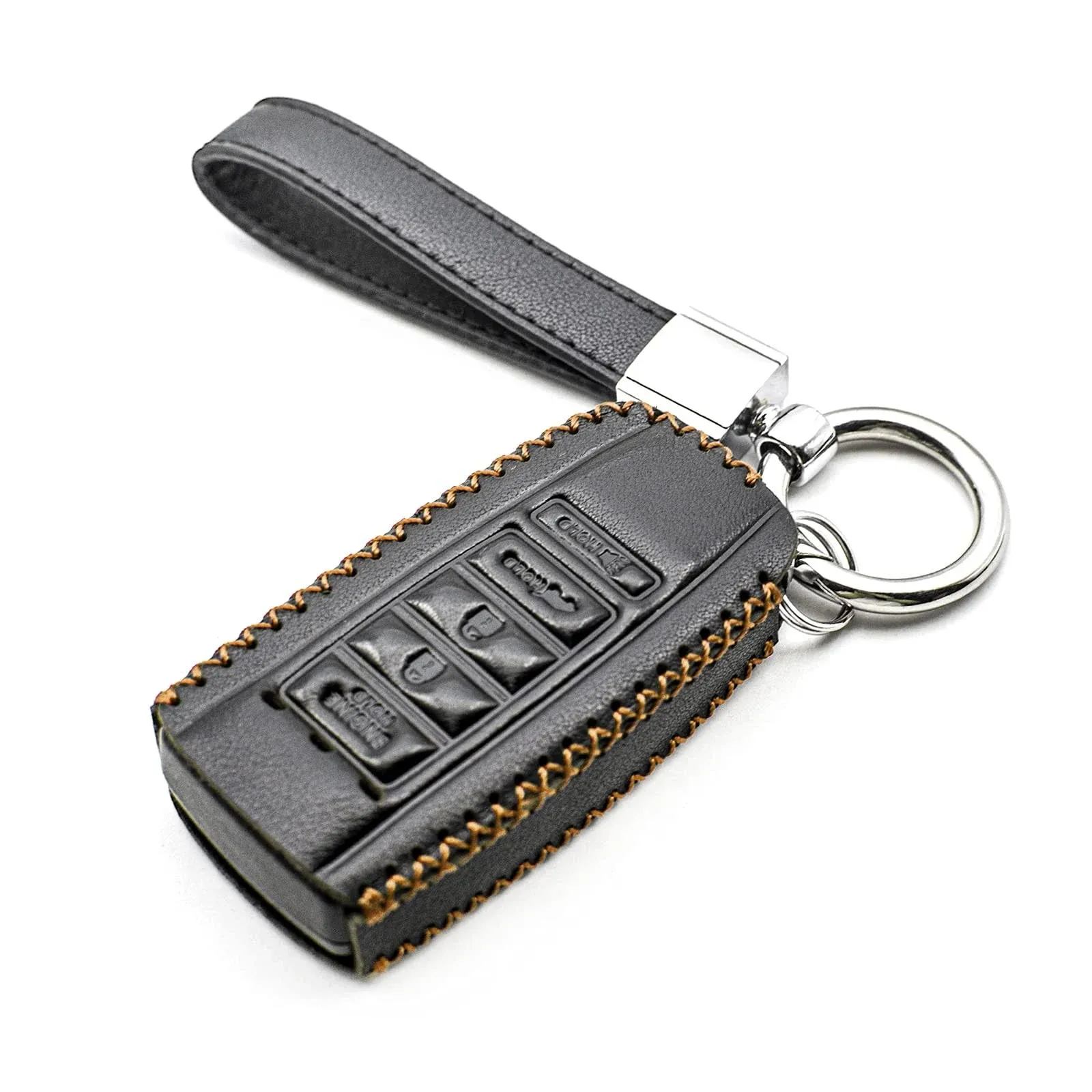 MECHCOS Leather Keyless Entry Remote Control Key Fob Cover Case Protector