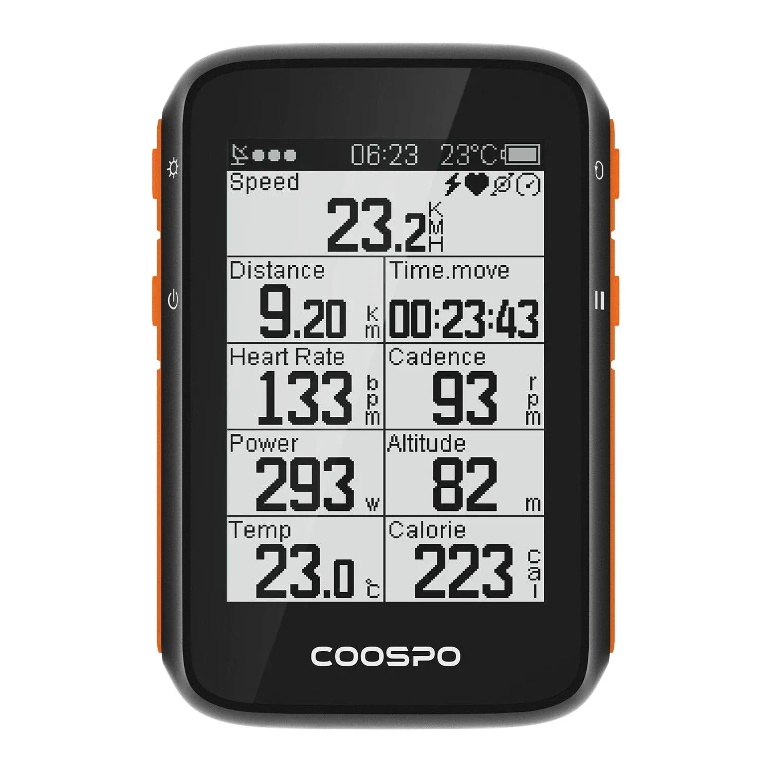 COOSPO Bike Computer Wireless GPS, Bike Speedometer with Auto Backlight, Bluetooth ANT Cycling GPS Computer, Bicycle Computer BC200 with Waterproof, Compatible with CooSporide app