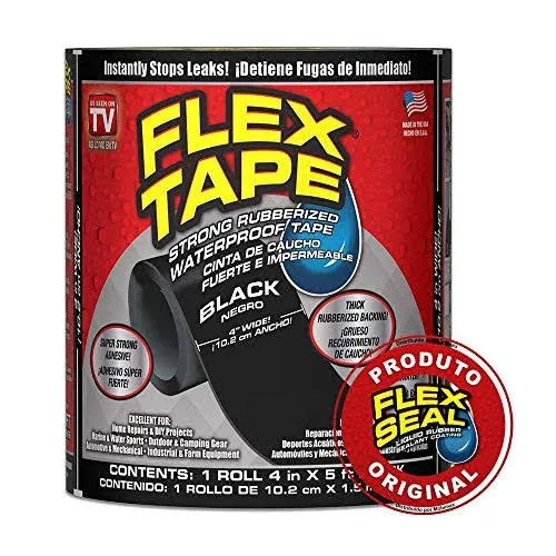 Flex Tape, Black, 4-In. x 5-ft.