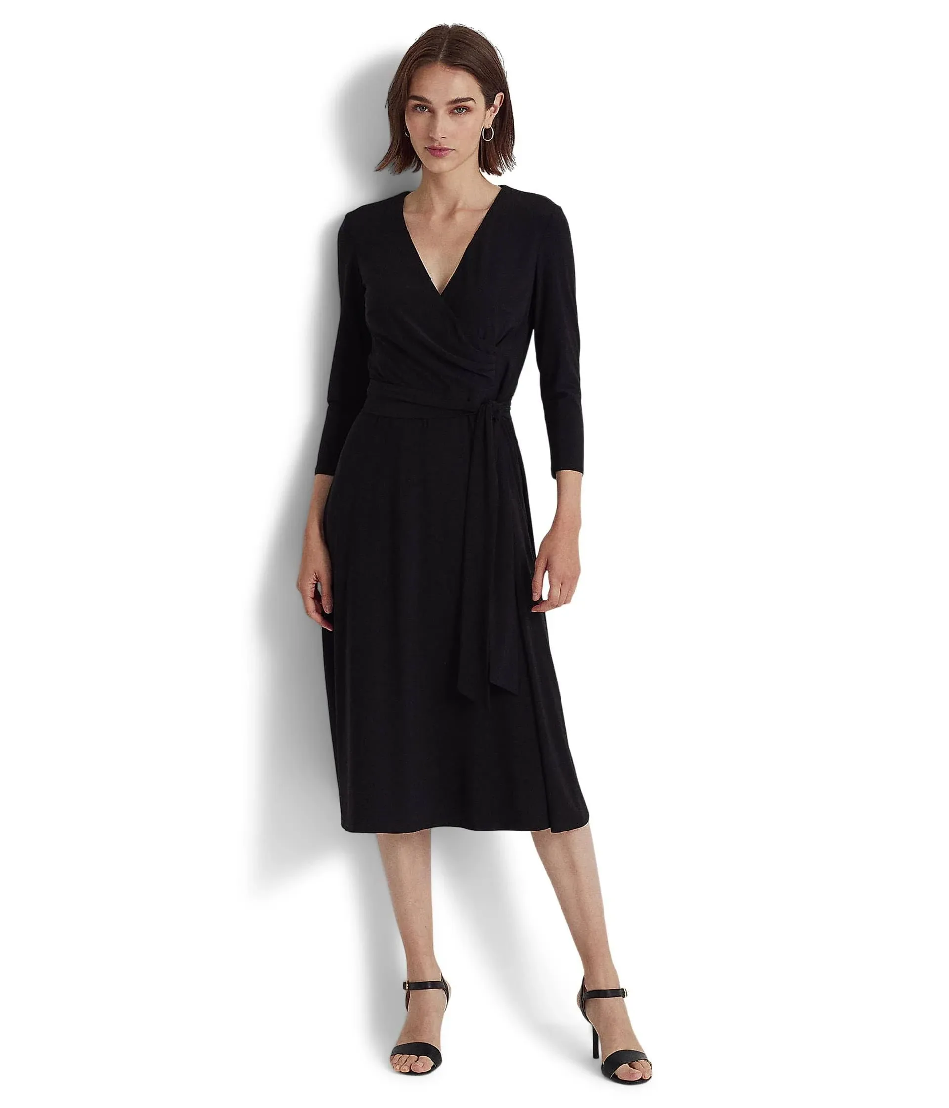 Lauren Ralph Lauren Women's Surplice Jersey Dress