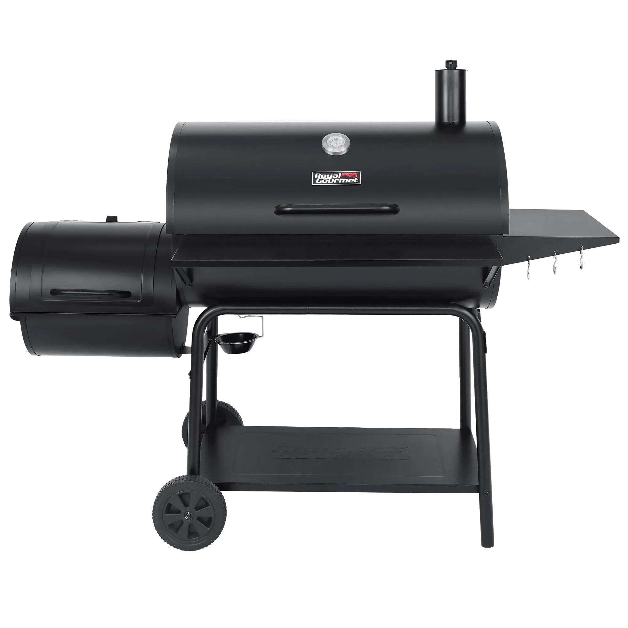 Royal Gourmet Charcoal Barrel Grill with Offset Smoker