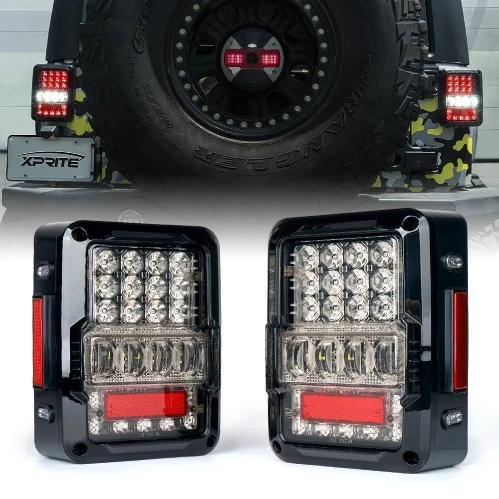 DOT SAE LED Tail Lights Brake Turn Signal for Jeep 2007-2018 Wrangler JK JKU  | eBay