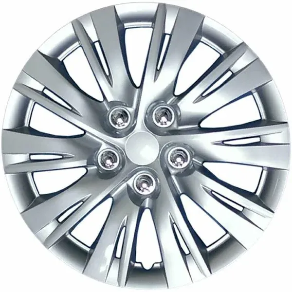 PACRIM 16&#034; Universal Silver Wheel Covers/Hubcaps | Toyota Camry Style | Set of 4