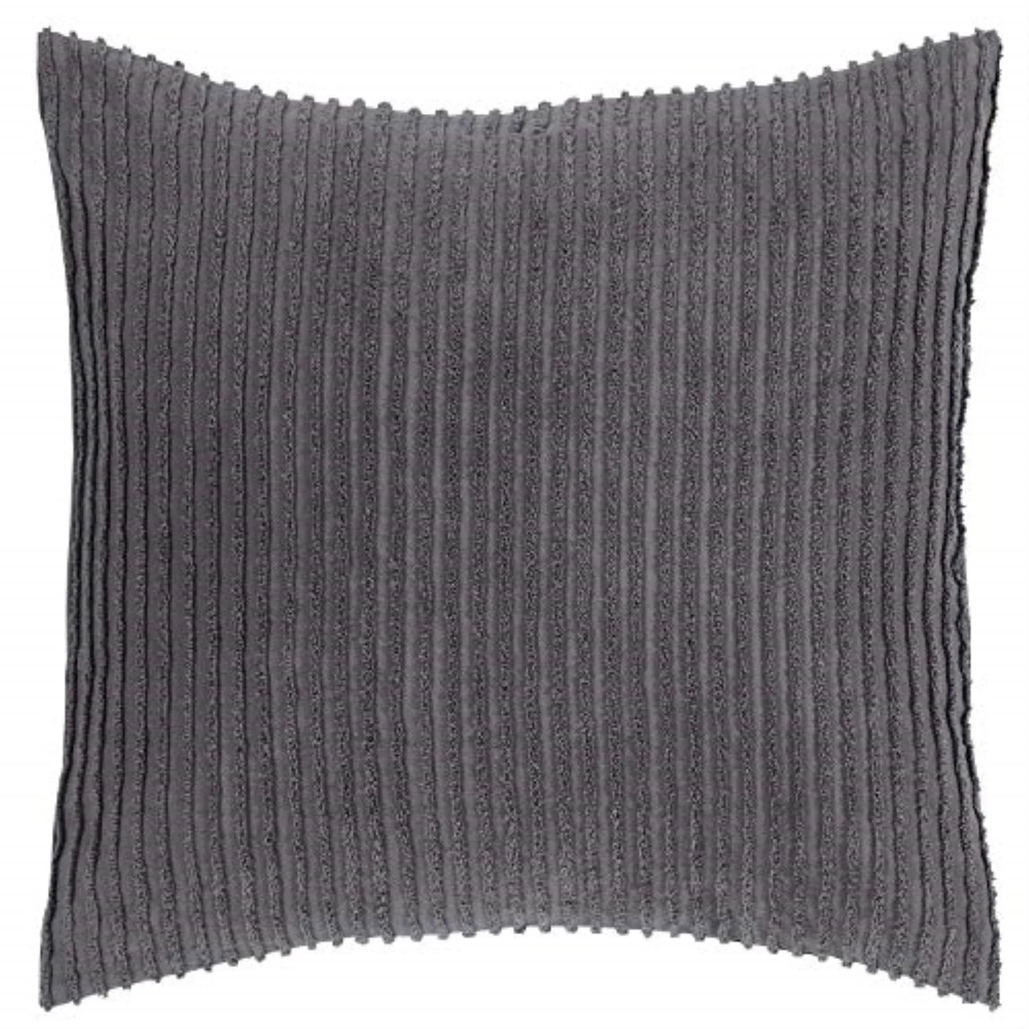 Better Trends SHASP2626GRY Jullian Cotton Pillow Sham; Gray - Euro Size