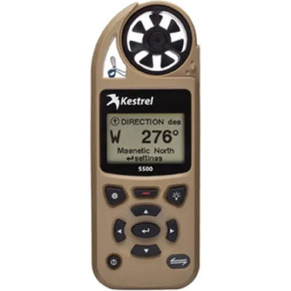 Kestrel 5500 Weather Meter with Link + Vane Mount Desert Tan