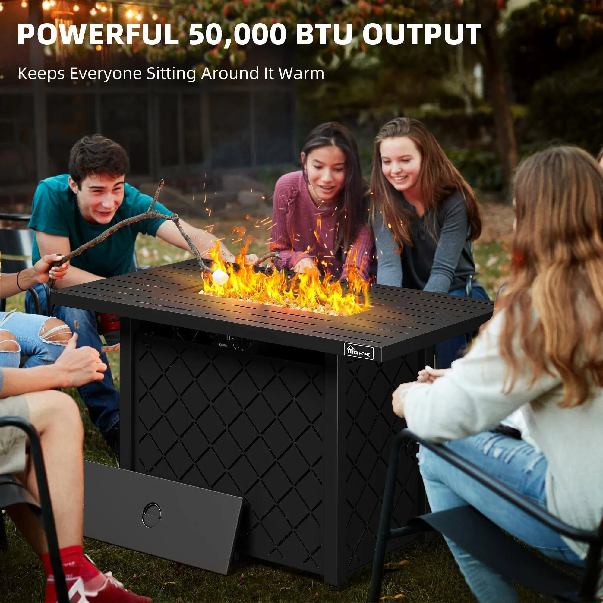 Outdoor Fire Pit Table