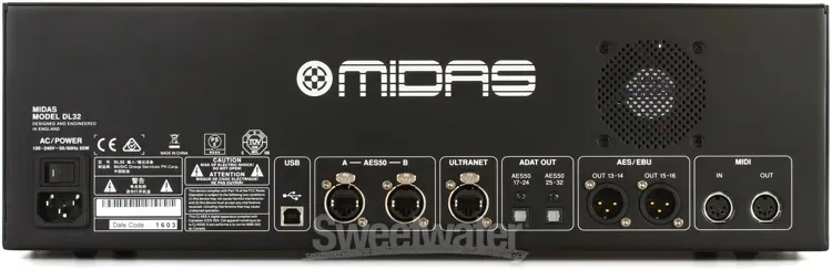 Midas DL32 32-input / 16-output Stage Box