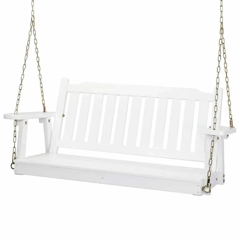 VINGLI Heavy Duty 880 LBS Patio Wooden Porch Swing Upgraded Chains