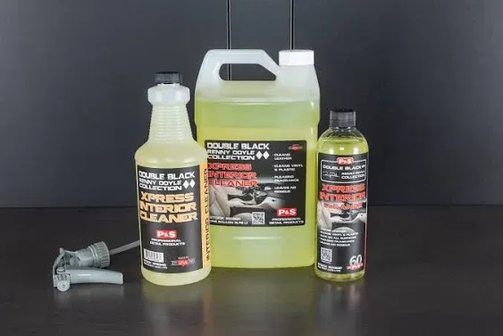 P&S Professional Detail Products - Xpress Interior Cleaner - Perfect for Safely Removing Traffic Marks, Dirt, Grease, and Oil; Works on Leather, Vinyl, and Plastic; Fresh Scent (1 Pint)